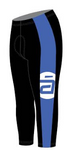 Black & Blue Pro Warm-Up Zipper Tights