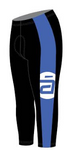 Black & Blue Pro Warm-up Zipper Tights