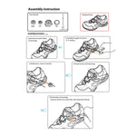 Steel wire replacement laces for Ci1 inline boots